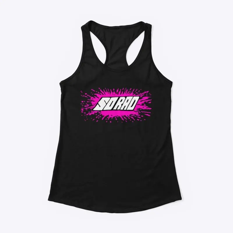 So Rad Splat Logo Women's Racerback Tank